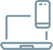 Computer and phone icon